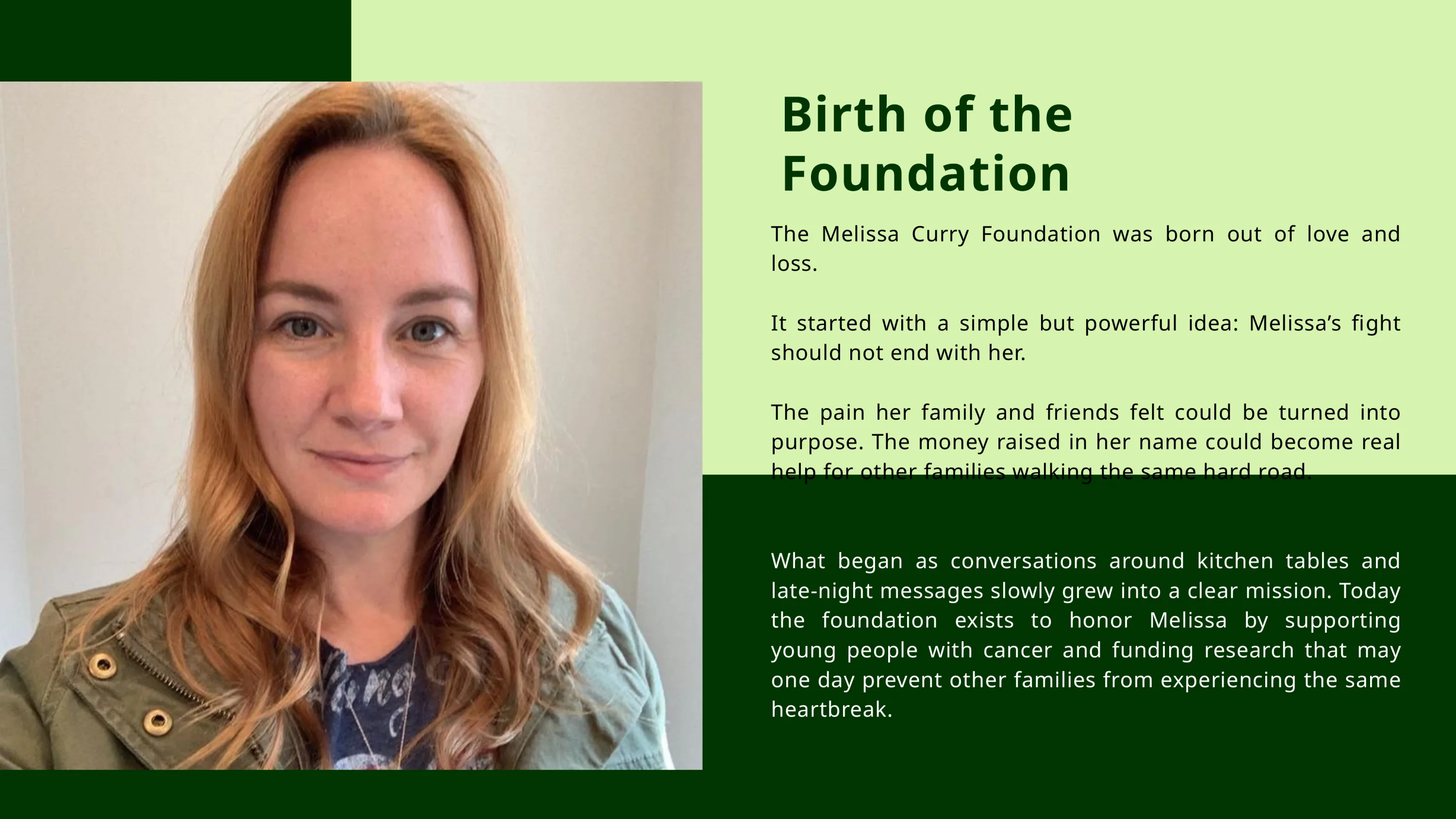 Birth of the Foundation